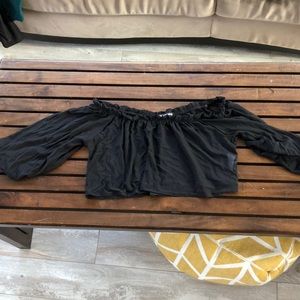 See through crop top